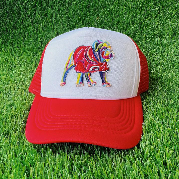 Embroidered Dawg Trucker Hat - Black or Red