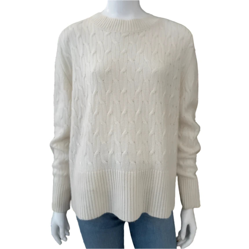 Courtland Park Cashmere  Cable Sweater