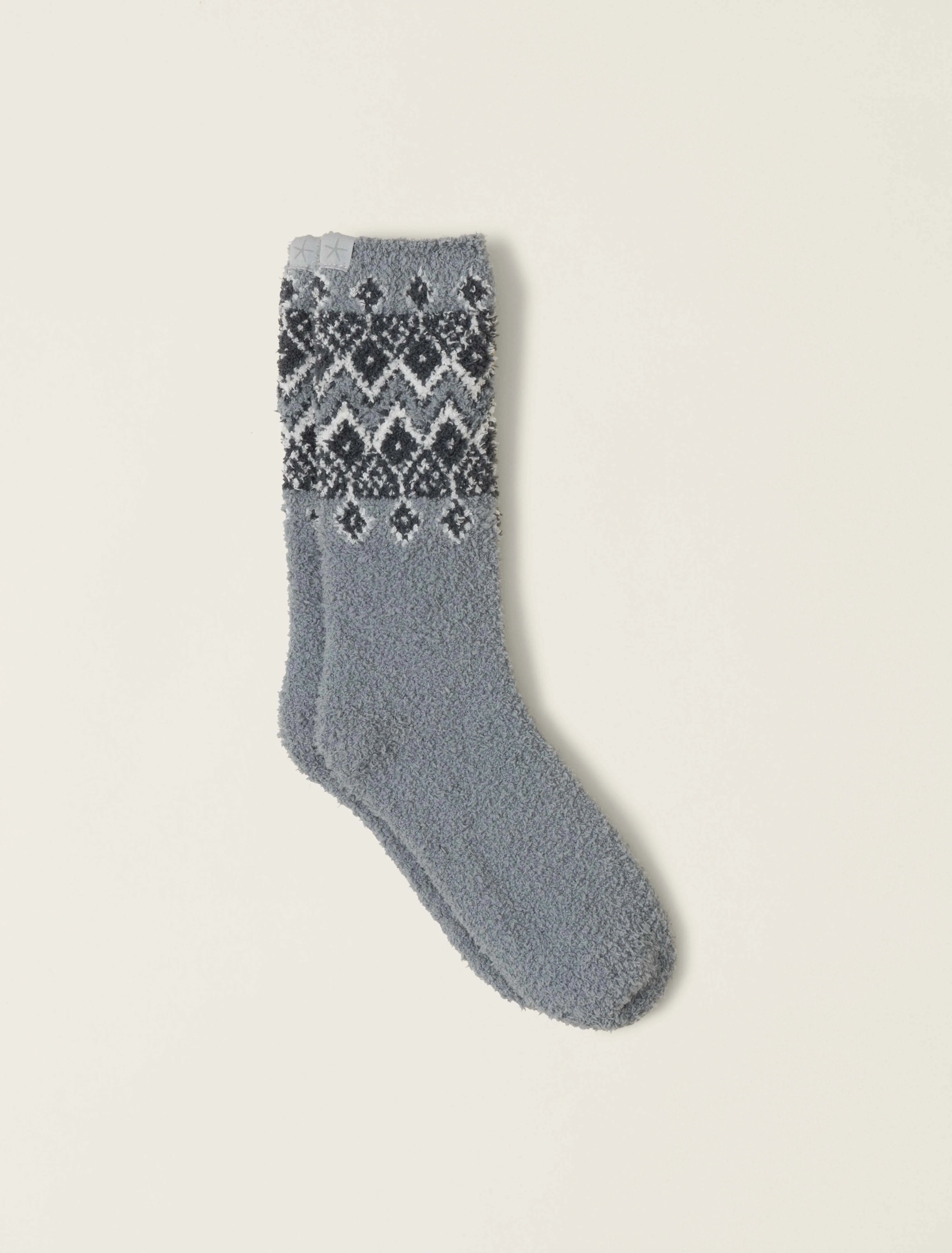 Barefoot Dreams Cozychic Fair Isle Socks - 2 Colors