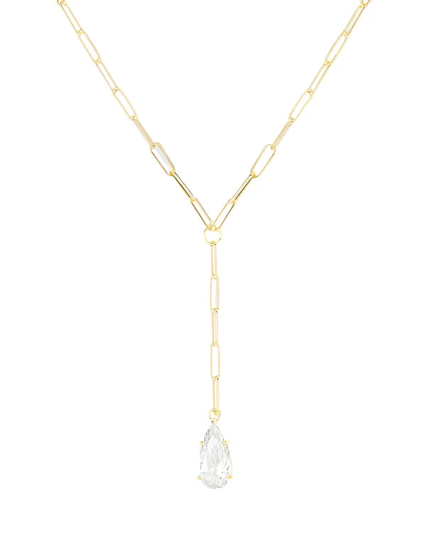 Teardrop Lariat Necklace