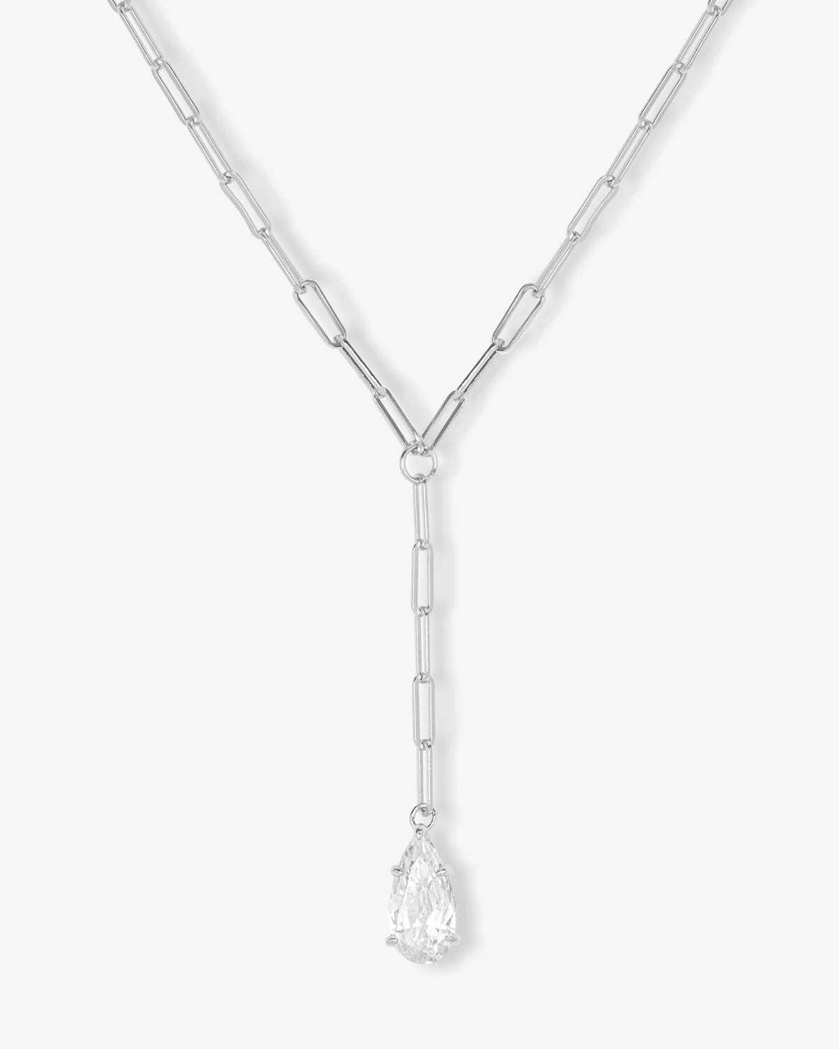 Teardrop Lariat Necklace