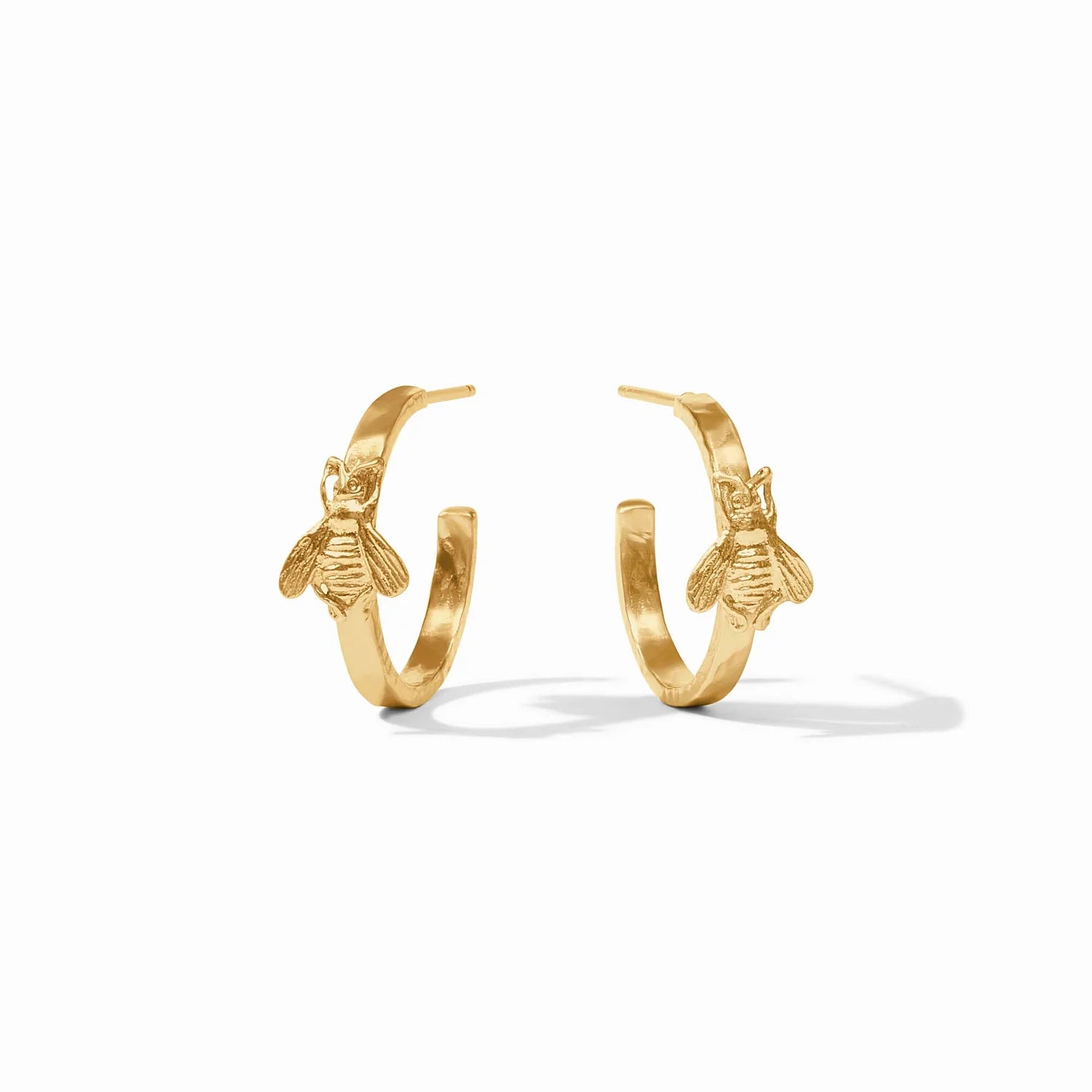 Julie Vos Bee Hoop Gold Earrings - Small