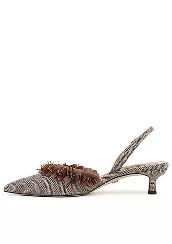 Sam Edelman Houndstooth Kitten Heel