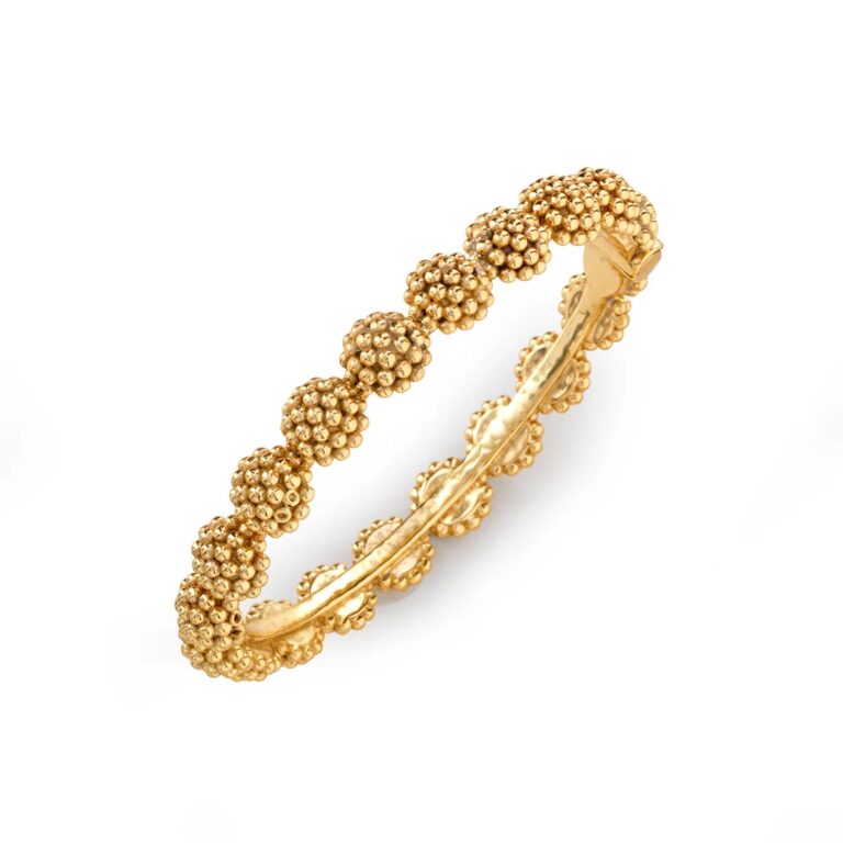 Capucine De Wulf Berry Eternity Hinged Bangle, S/M-Gold