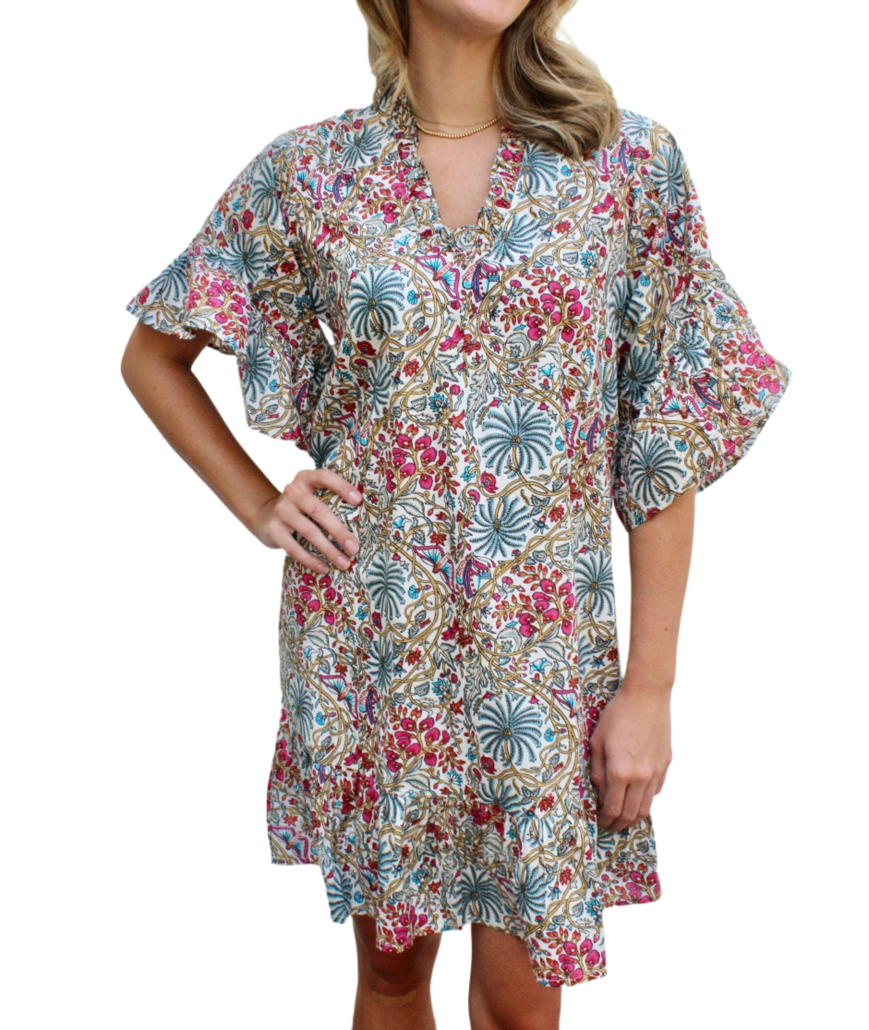 Fitzroy & Willa Soleil Mini Dress - Fall Frenzy