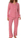 Cats Pajamas Red stripe pima pajamas