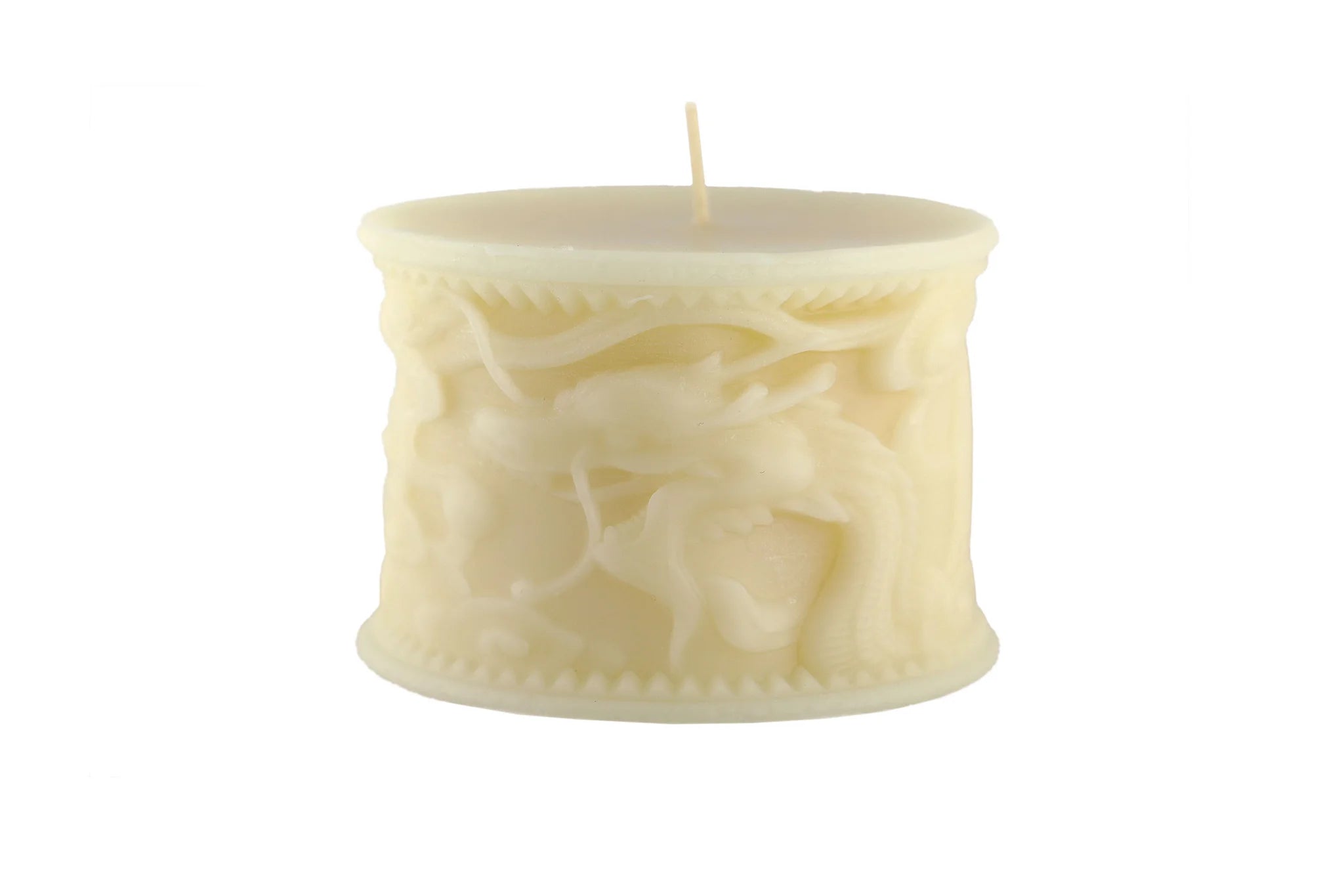 Reprotique Asian Dragon Candle - Cream or Green