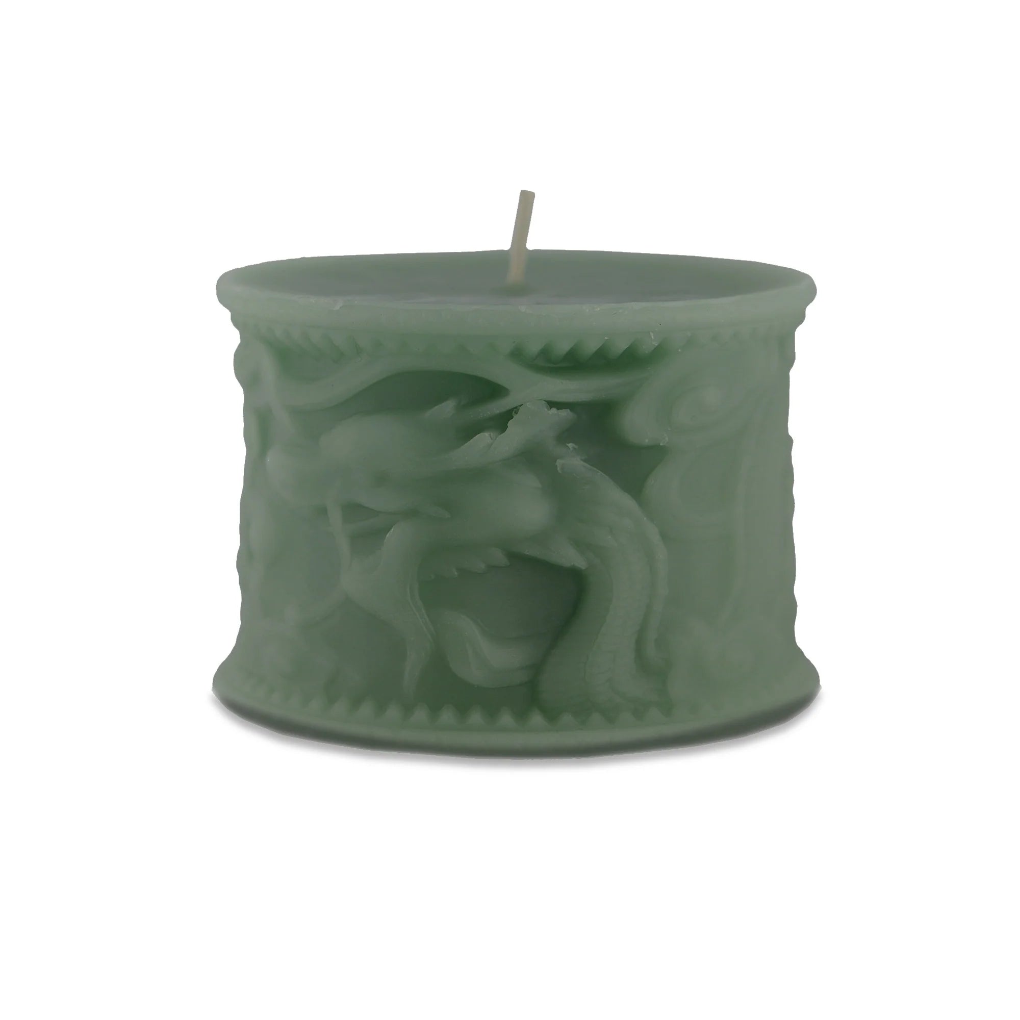 Reprotique Asian Dragon Candle - Cream or Green