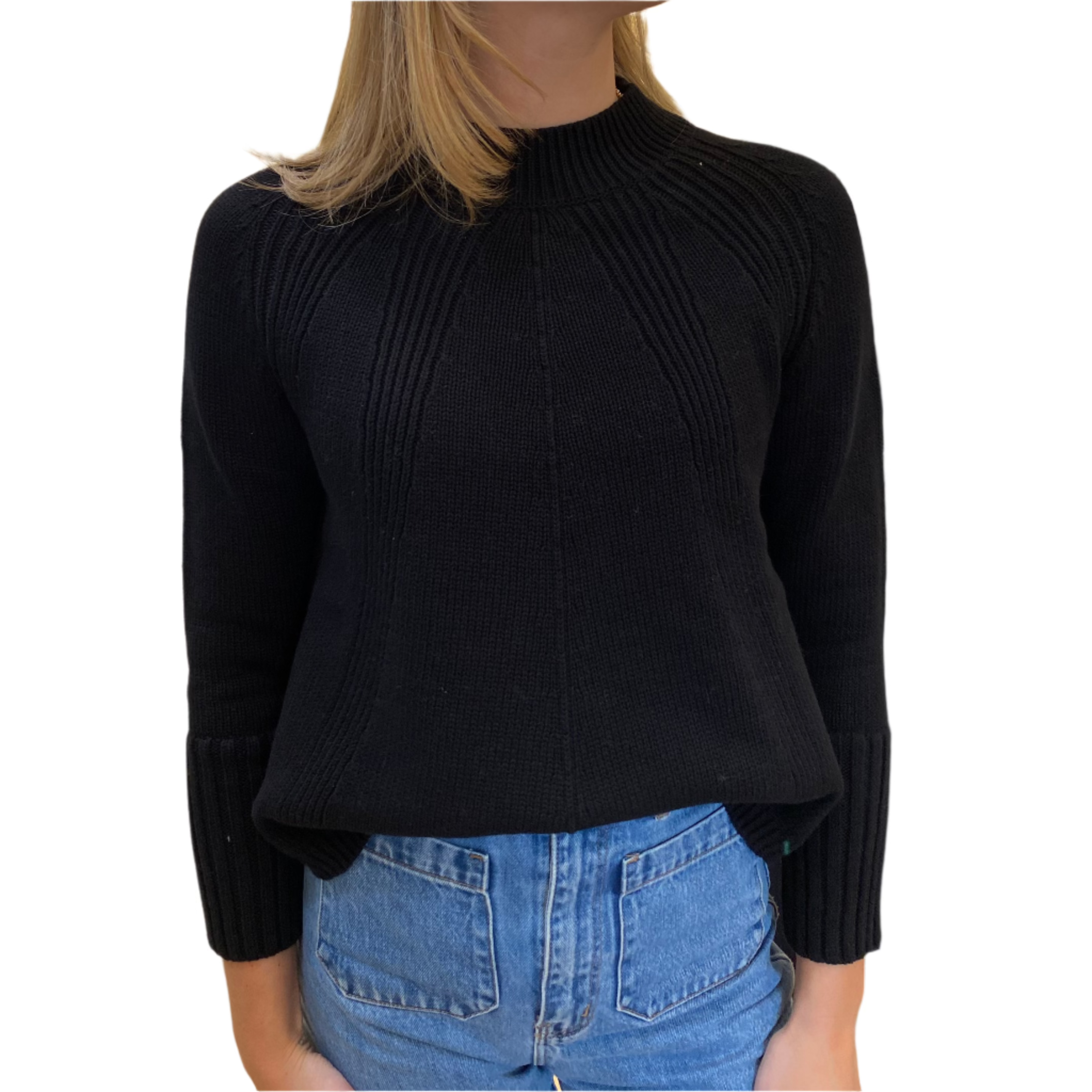 Chunky Cotton Sweater - Black or White