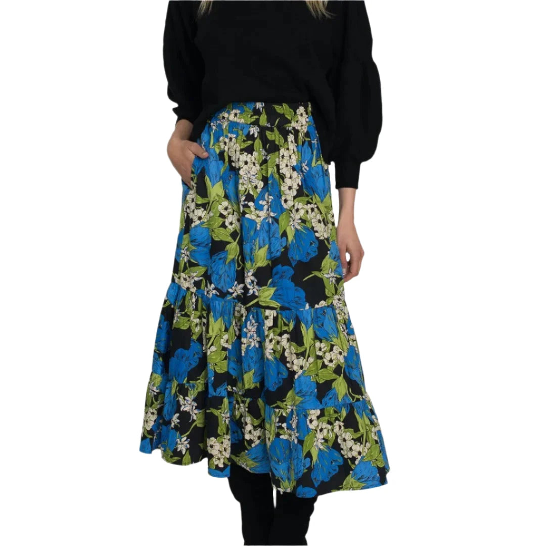 Elizabeth James The Label Surrey Skirt - Night Bloom