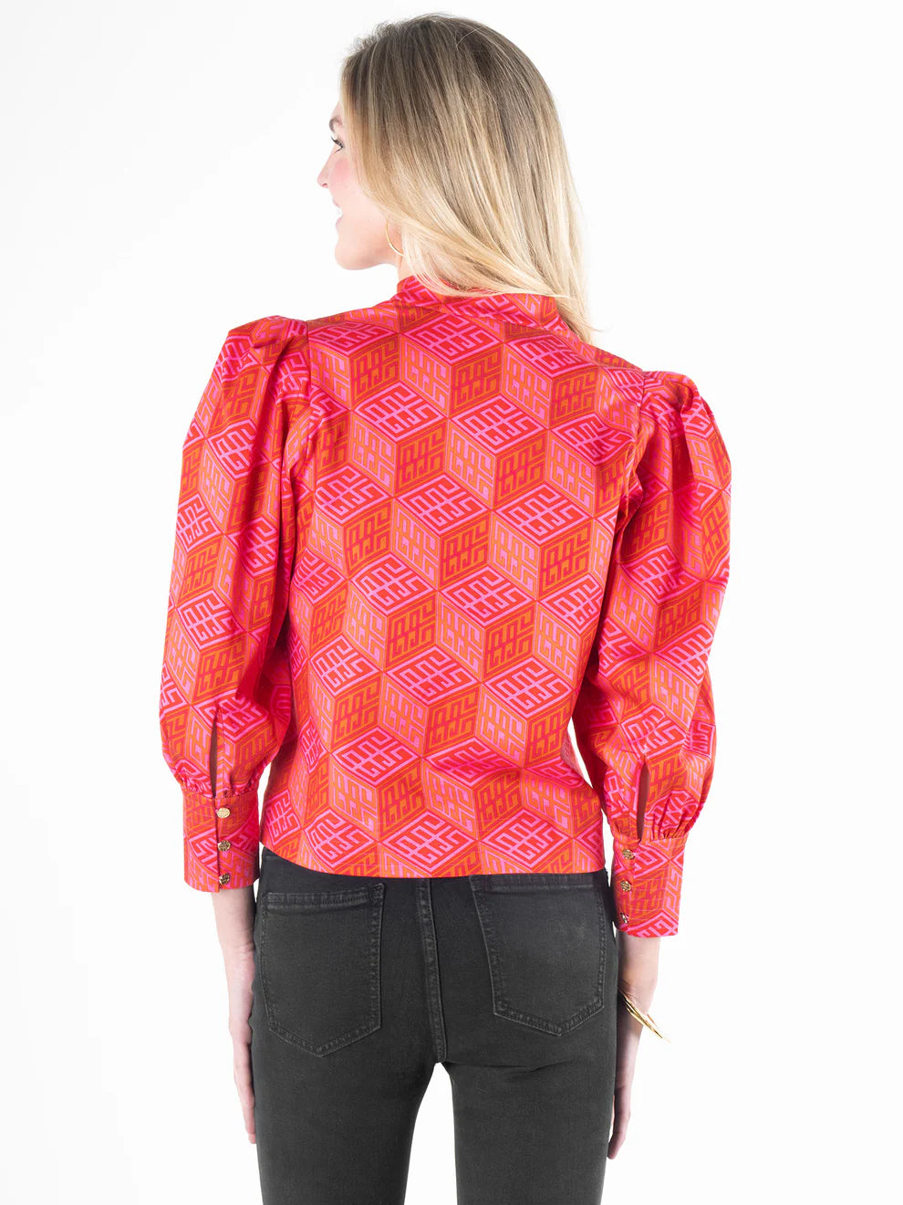 Emily McCarthy Long Sleeve Hampton Top - Block Monogram