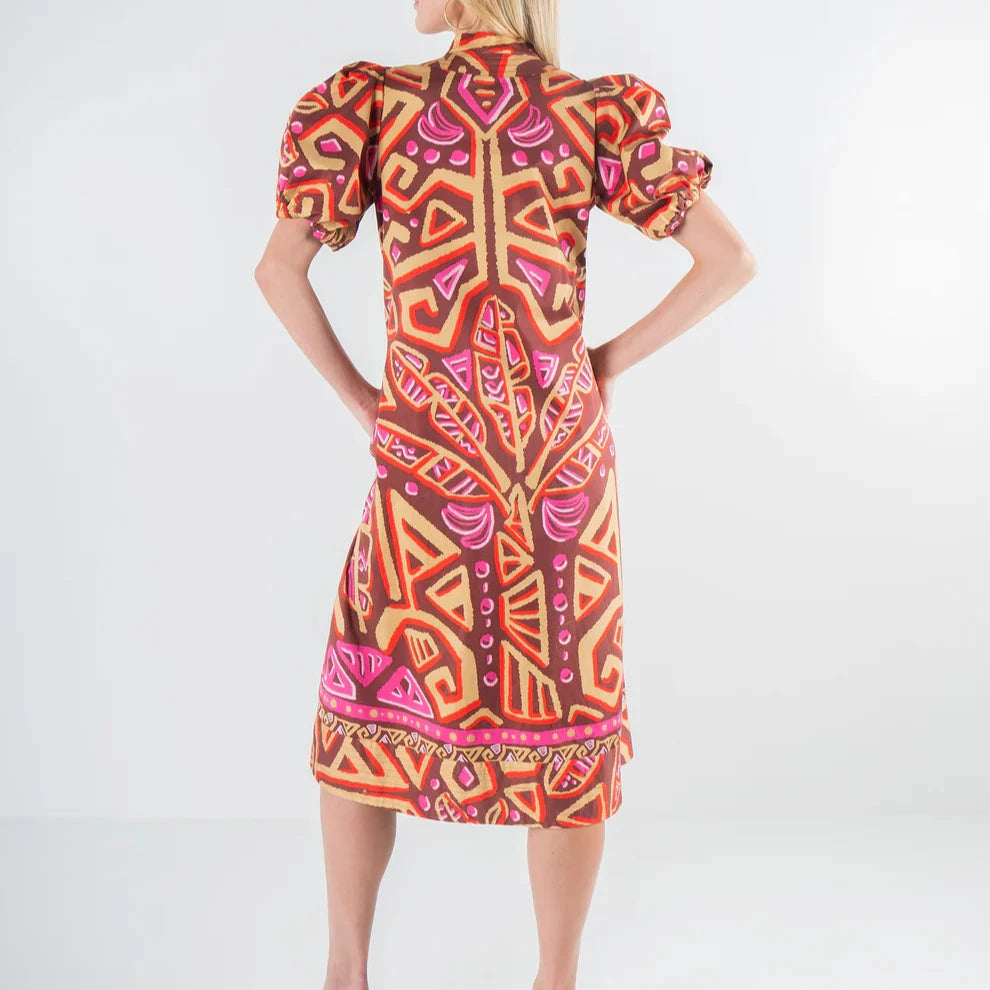 Emily McCarthy Hampton Dress - Tribal Palm