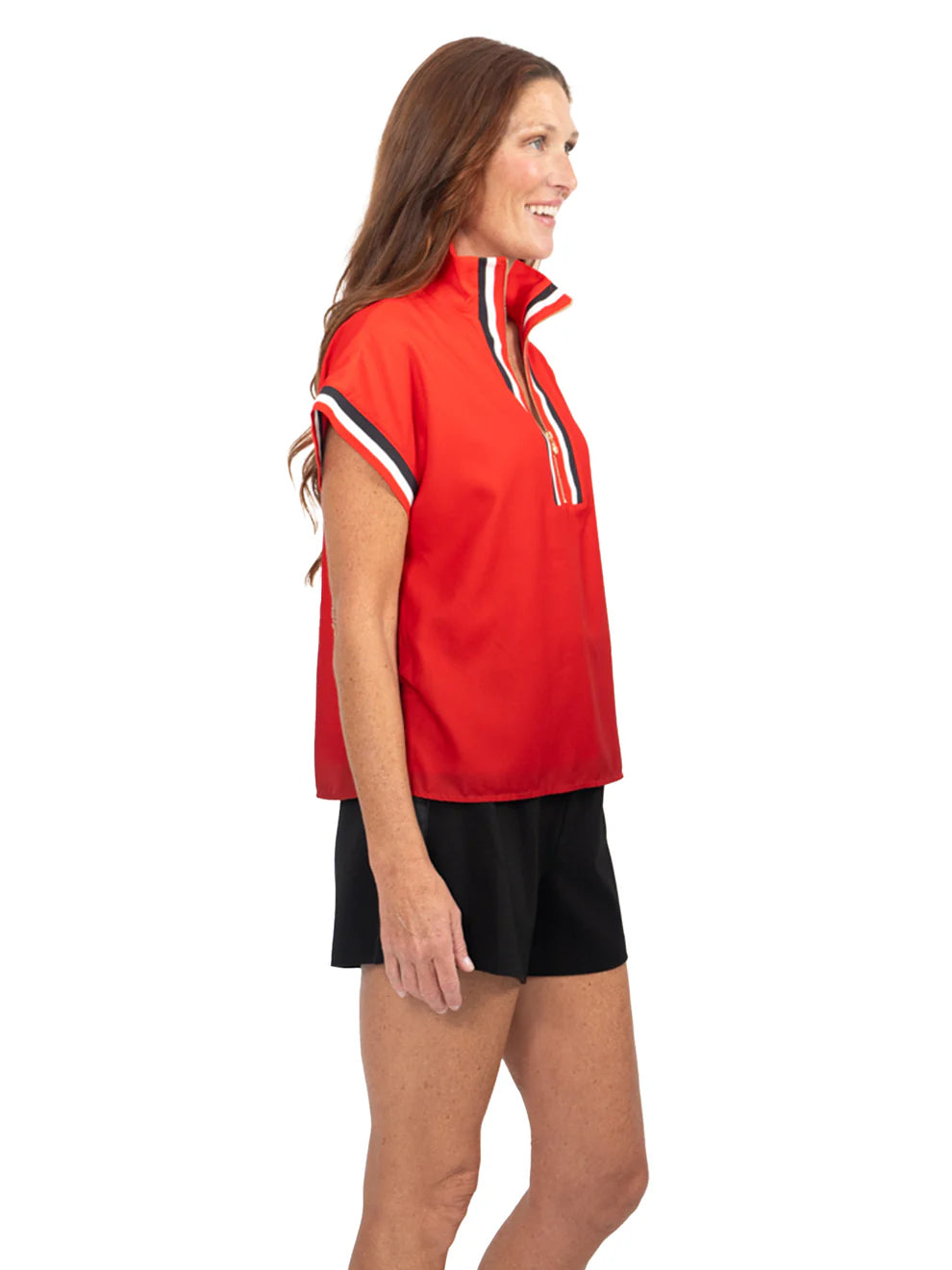 Emily McCarthy Poppy Pullover - Red Varsity