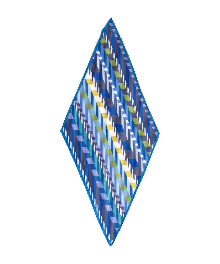 Chevron Stripe Diamond Scarf - Dahlia or Dazzling Blue