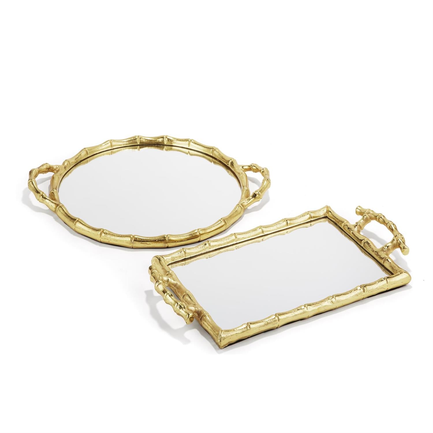 Bamboo Mirror Trays - 2 Shapes