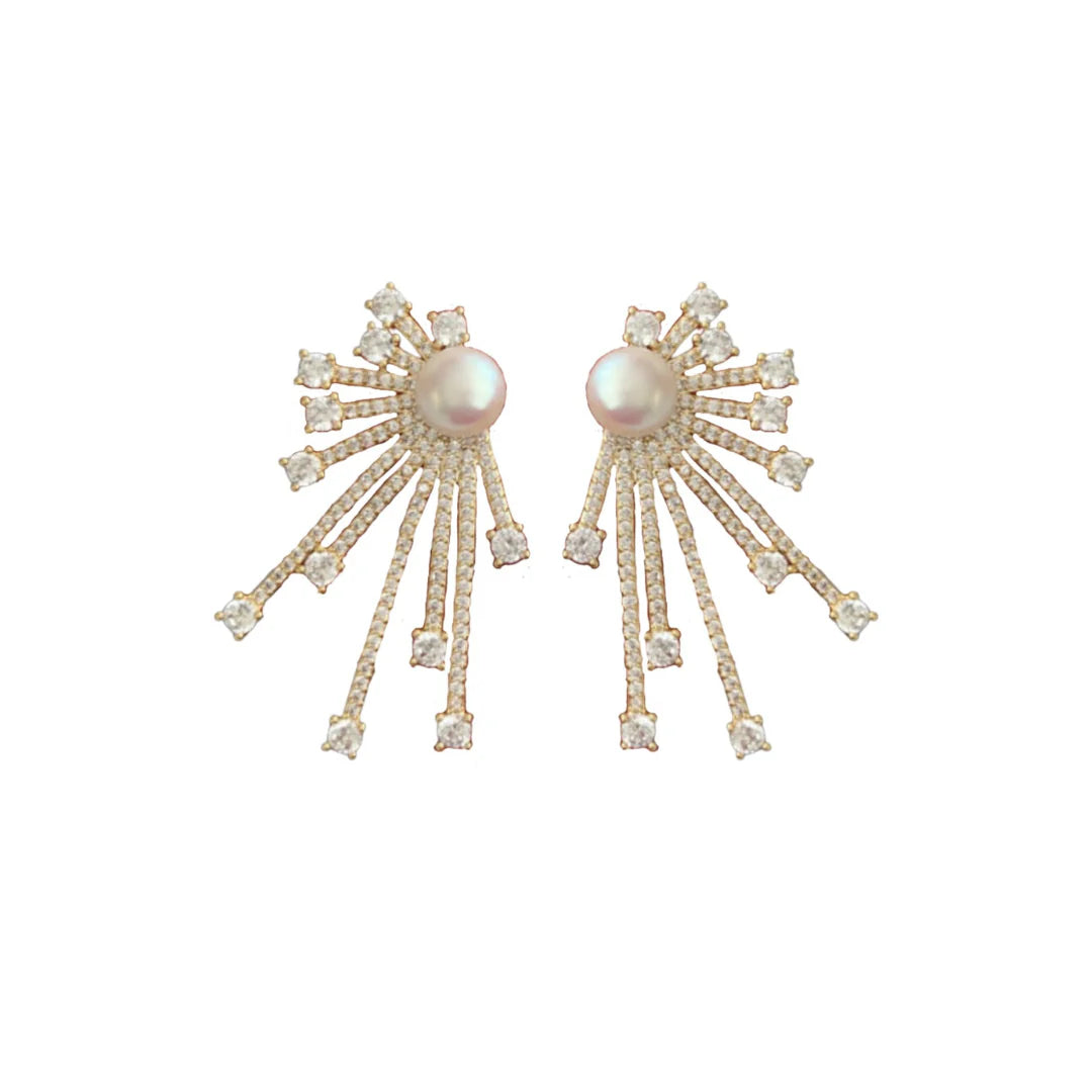 Sleek Spike Studs - Gold