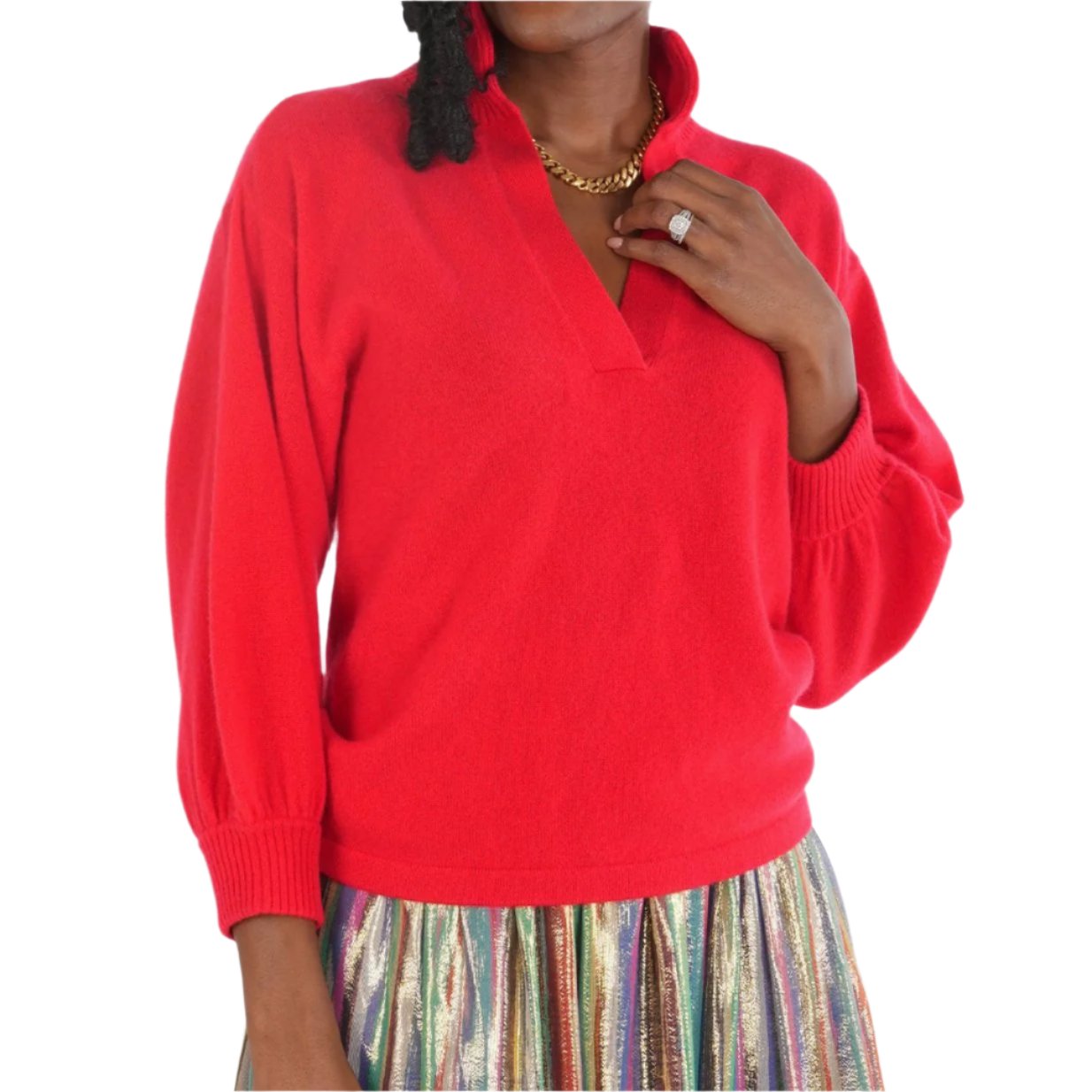 Emily McCarthy Lolli Sweater - Red Cashmere