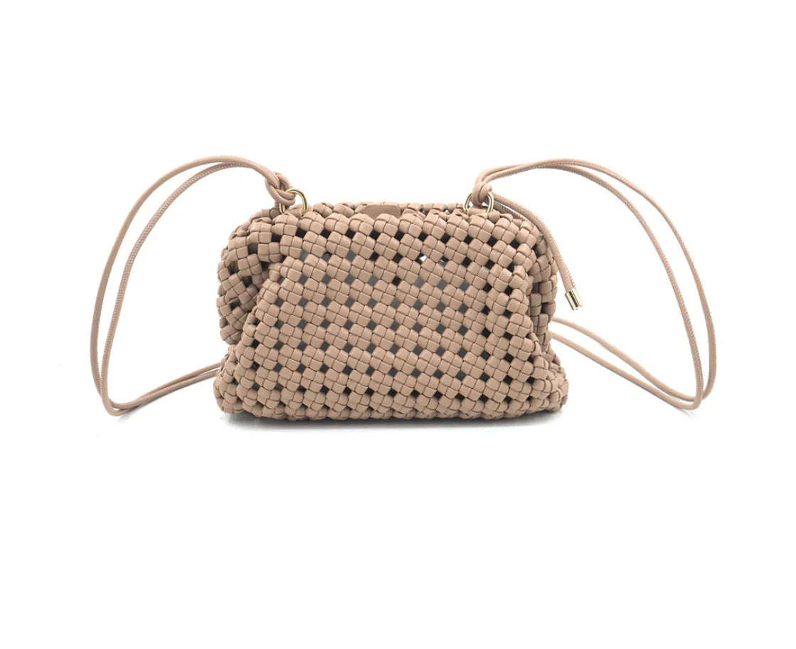 Vegan Woven Crossbody - (four colors)