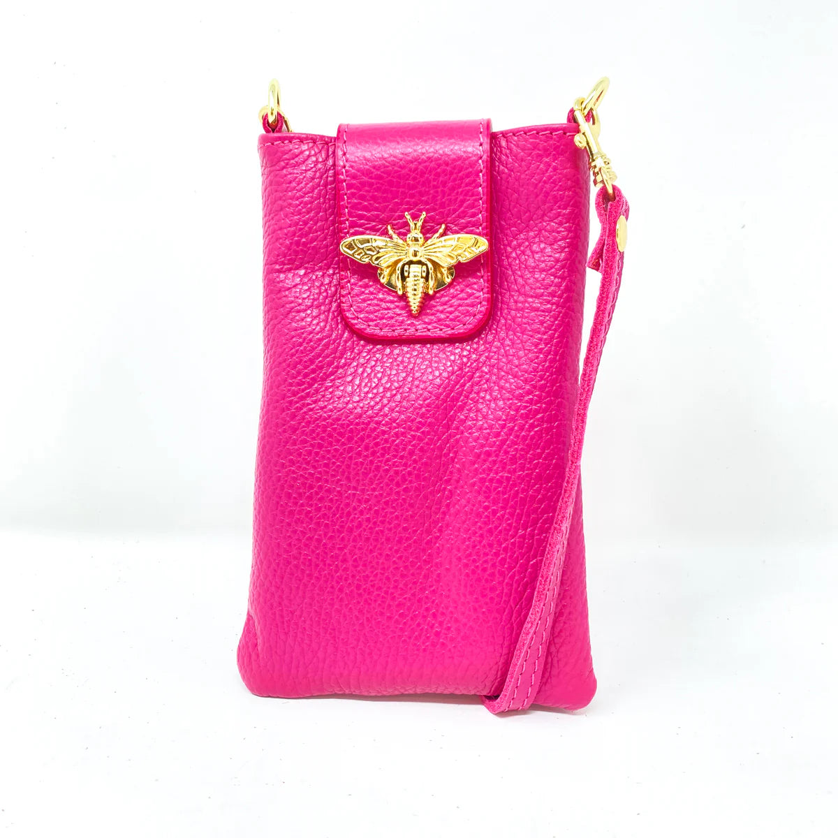 Leather Cellphone Bee Purse - (ten colors)