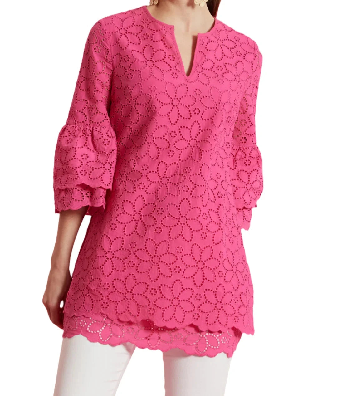 Tyler Boe Christa Eyelet Tunic - Cabaret