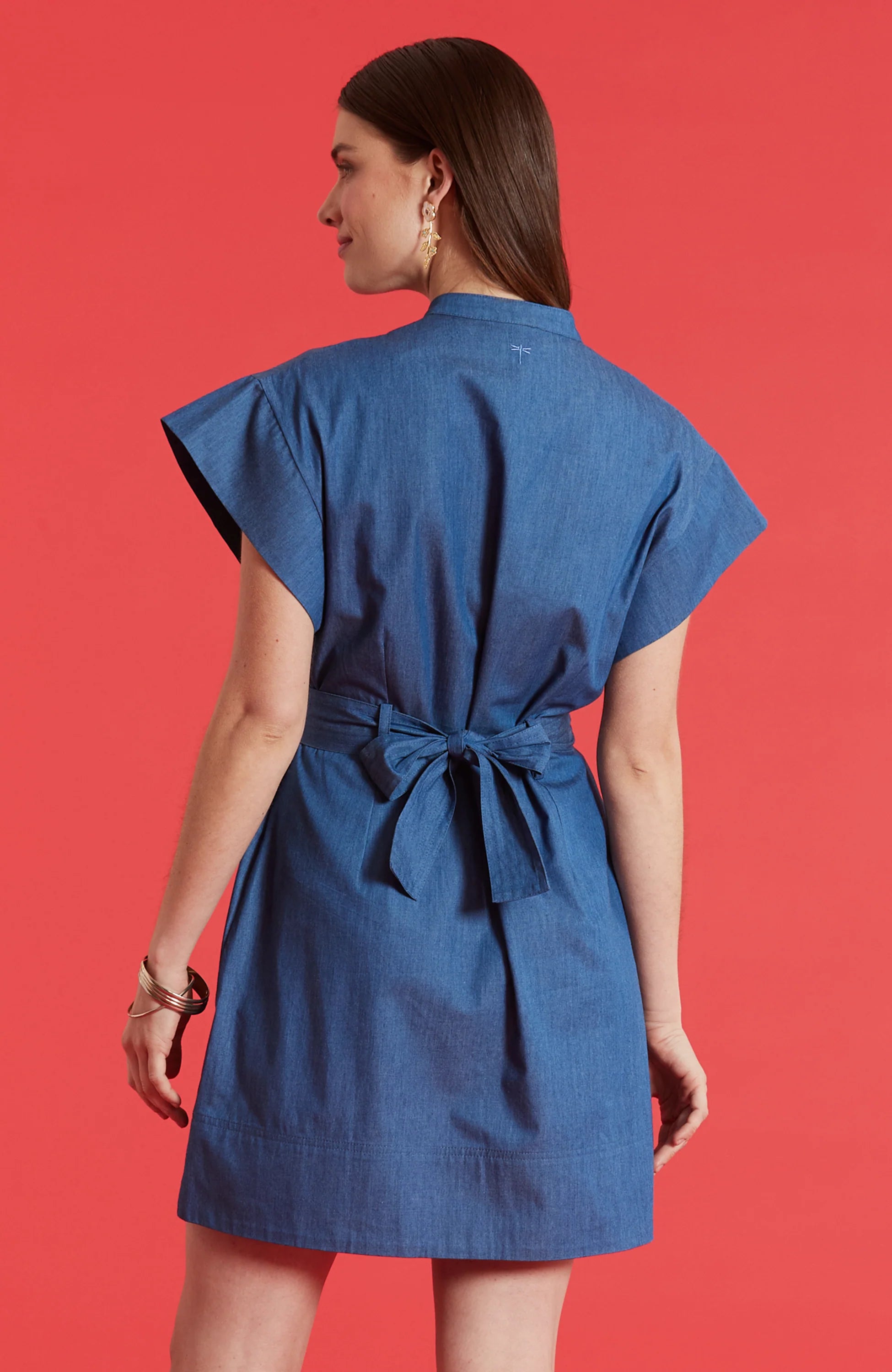 Tyler Boe Chambray Shirt Dress