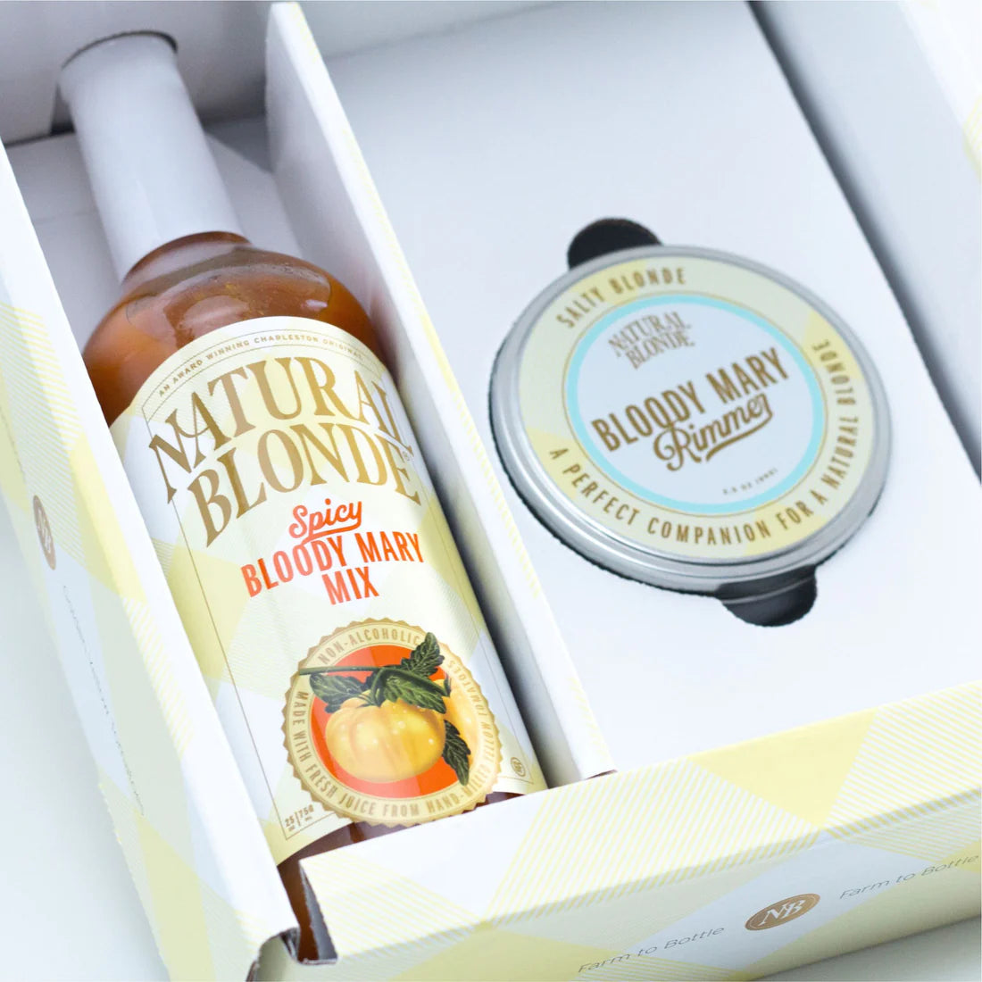 Natural Blonde Bloody Mary Spicy Gift Set