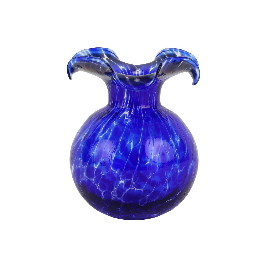 Vietri Medium Fluted Hibiscus Vase - (eight colorways)