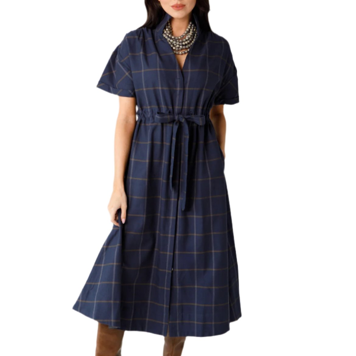 Holly Shae Bria Dress - Window Pane