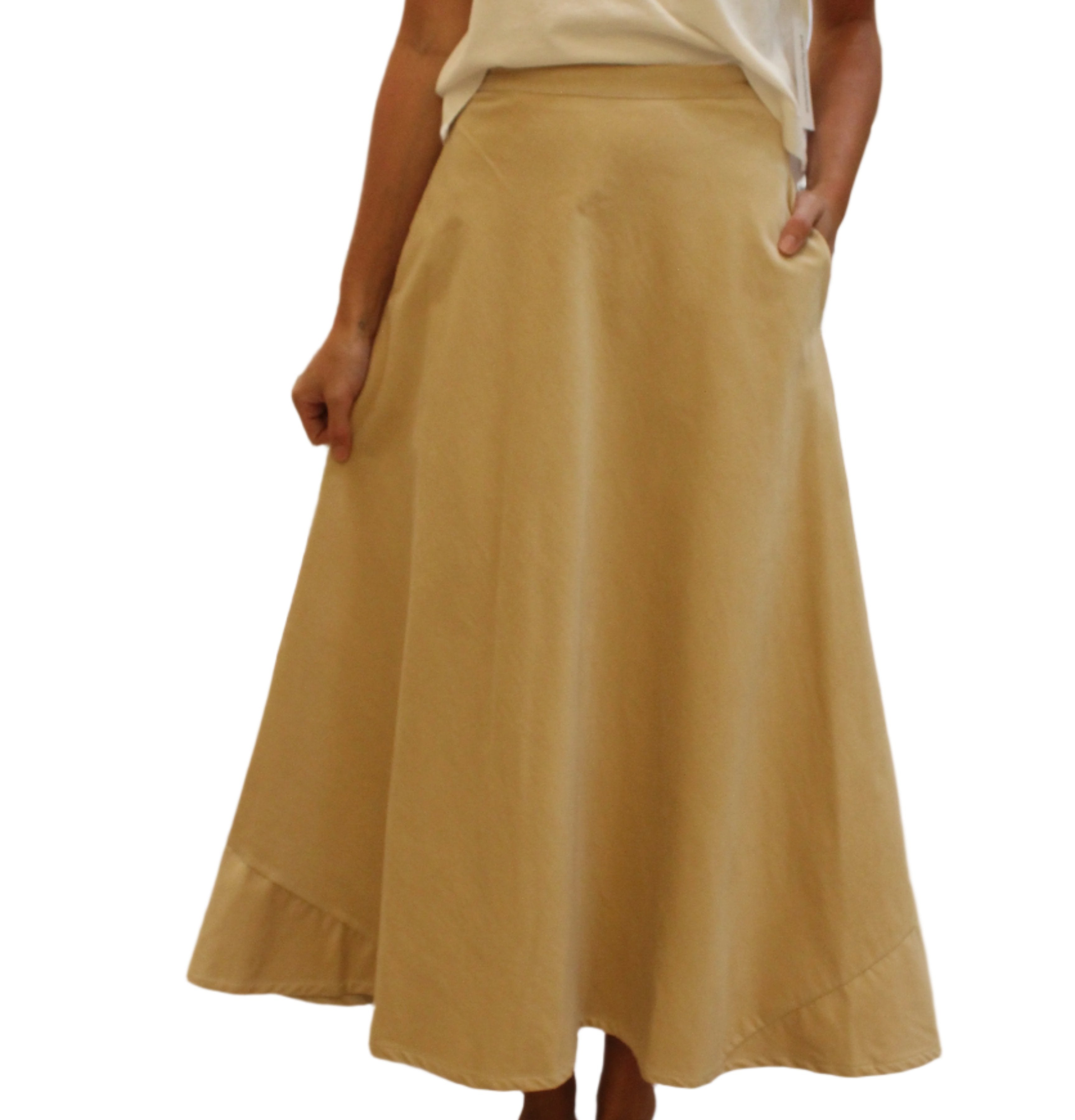 The Little Project Marnie Cord Skirt - ( champagne or cocoa)