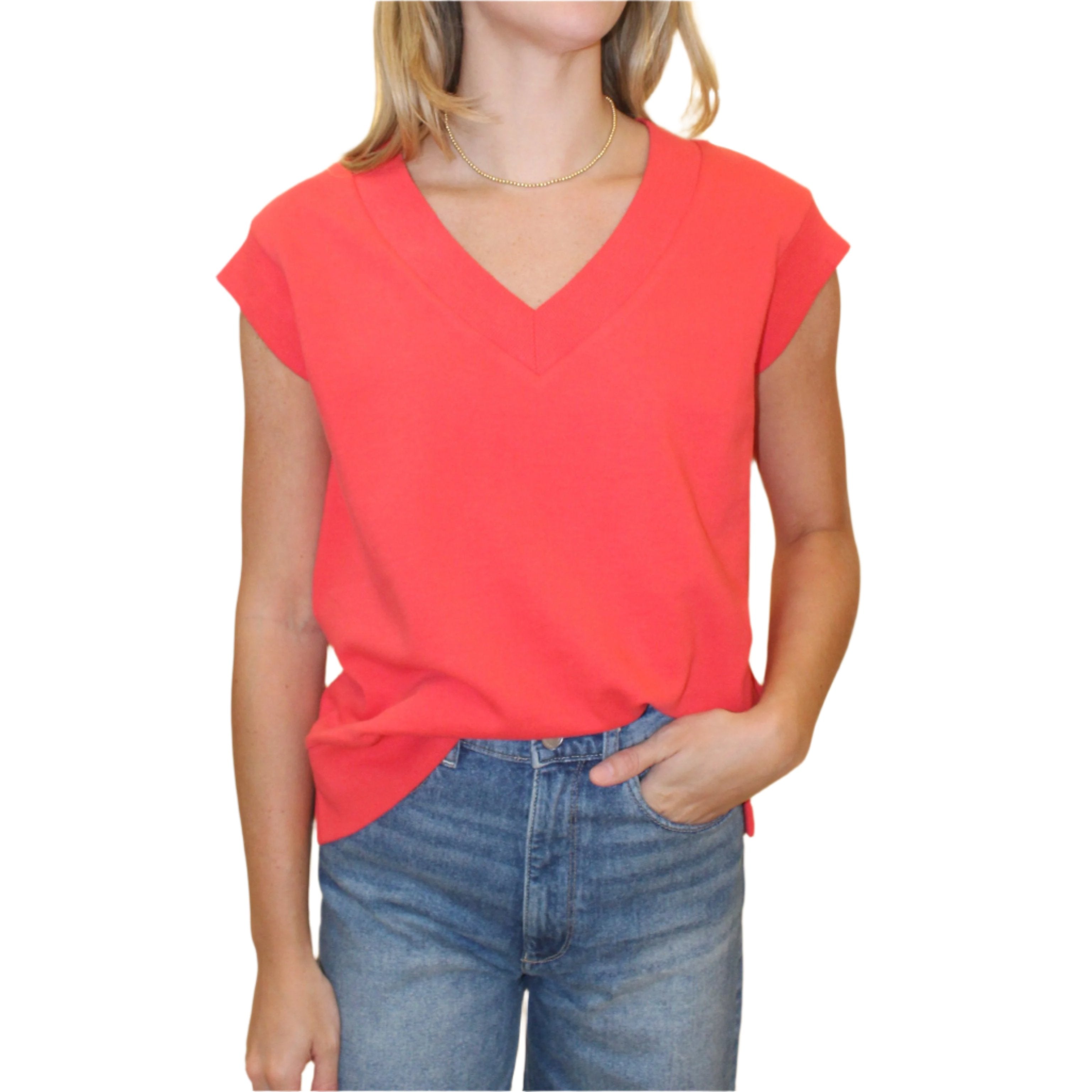 Terry Cap Sleeve Top - 2 Colors