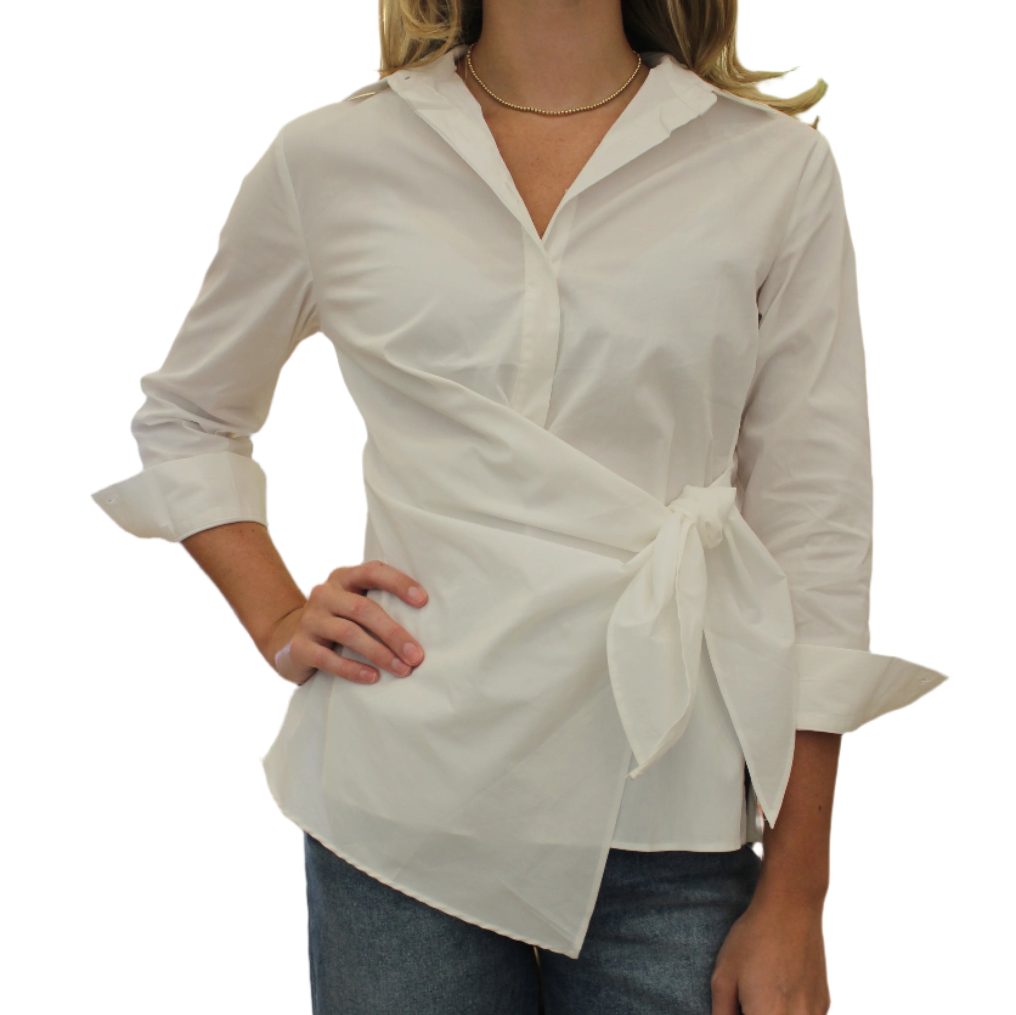 Taylor Tillman Marie Top - (brown stripe or white)