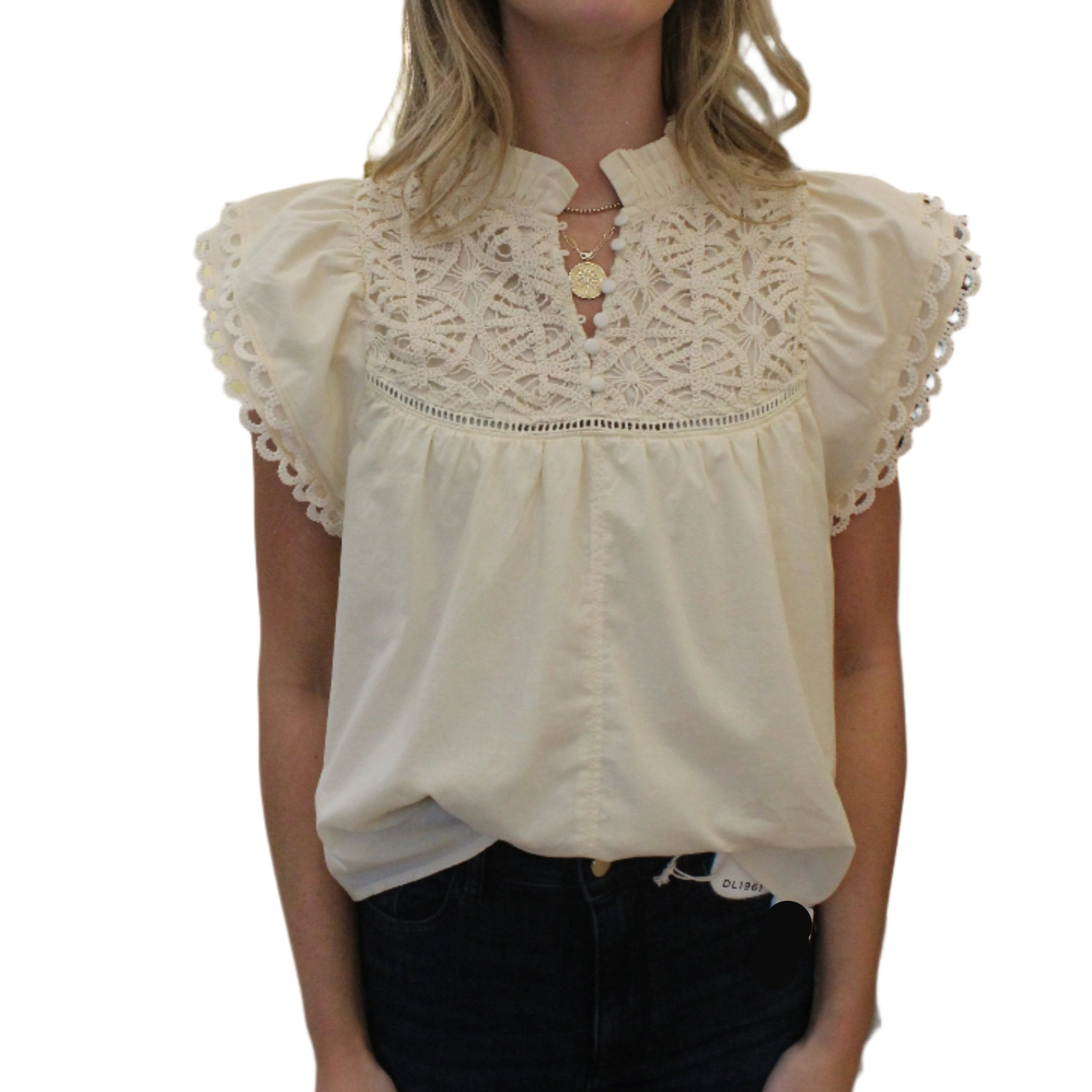 Melissa Nepton Masson Short Sleeve Blouse - Greige