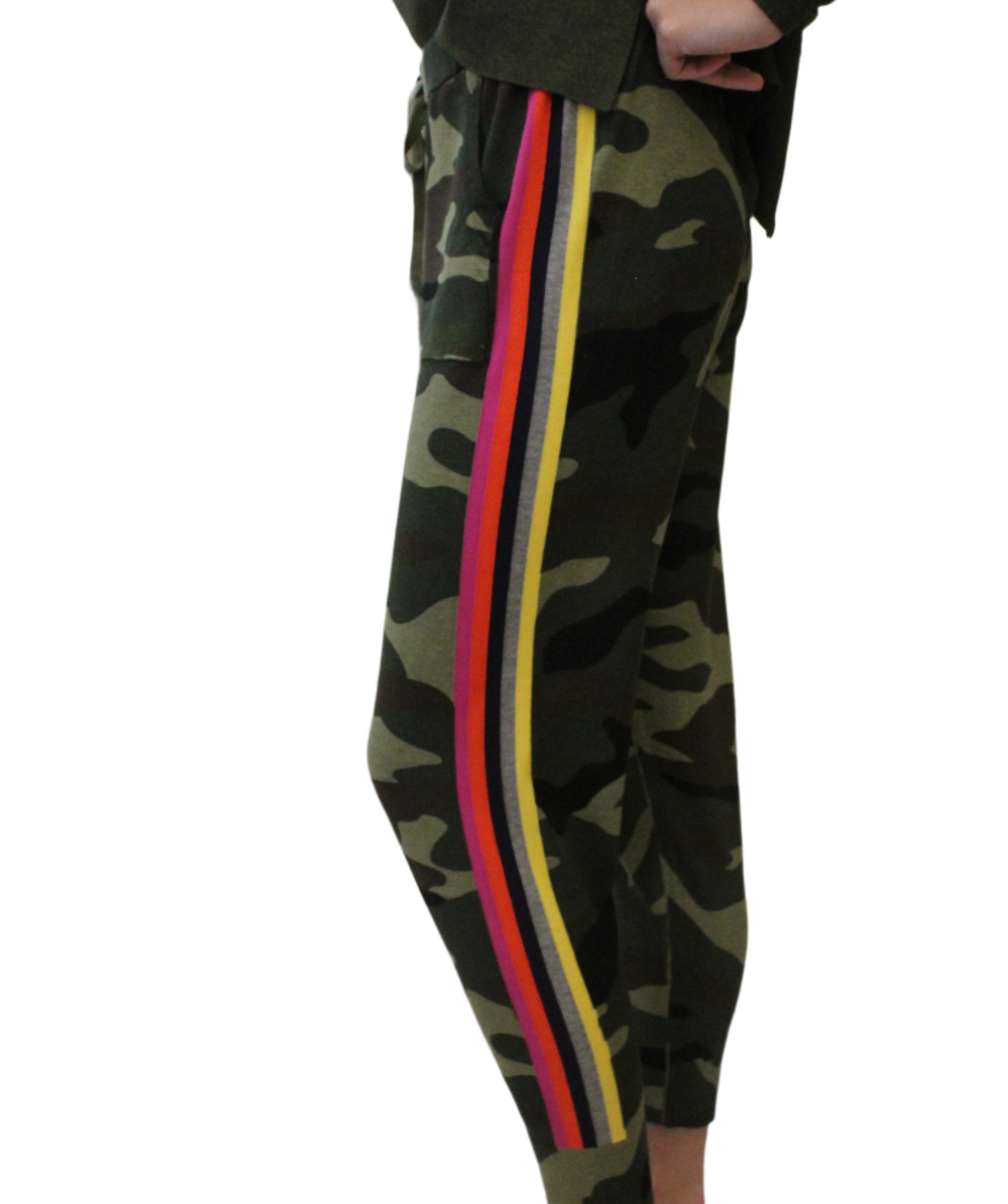 Sporty Stripe Camo Jogger