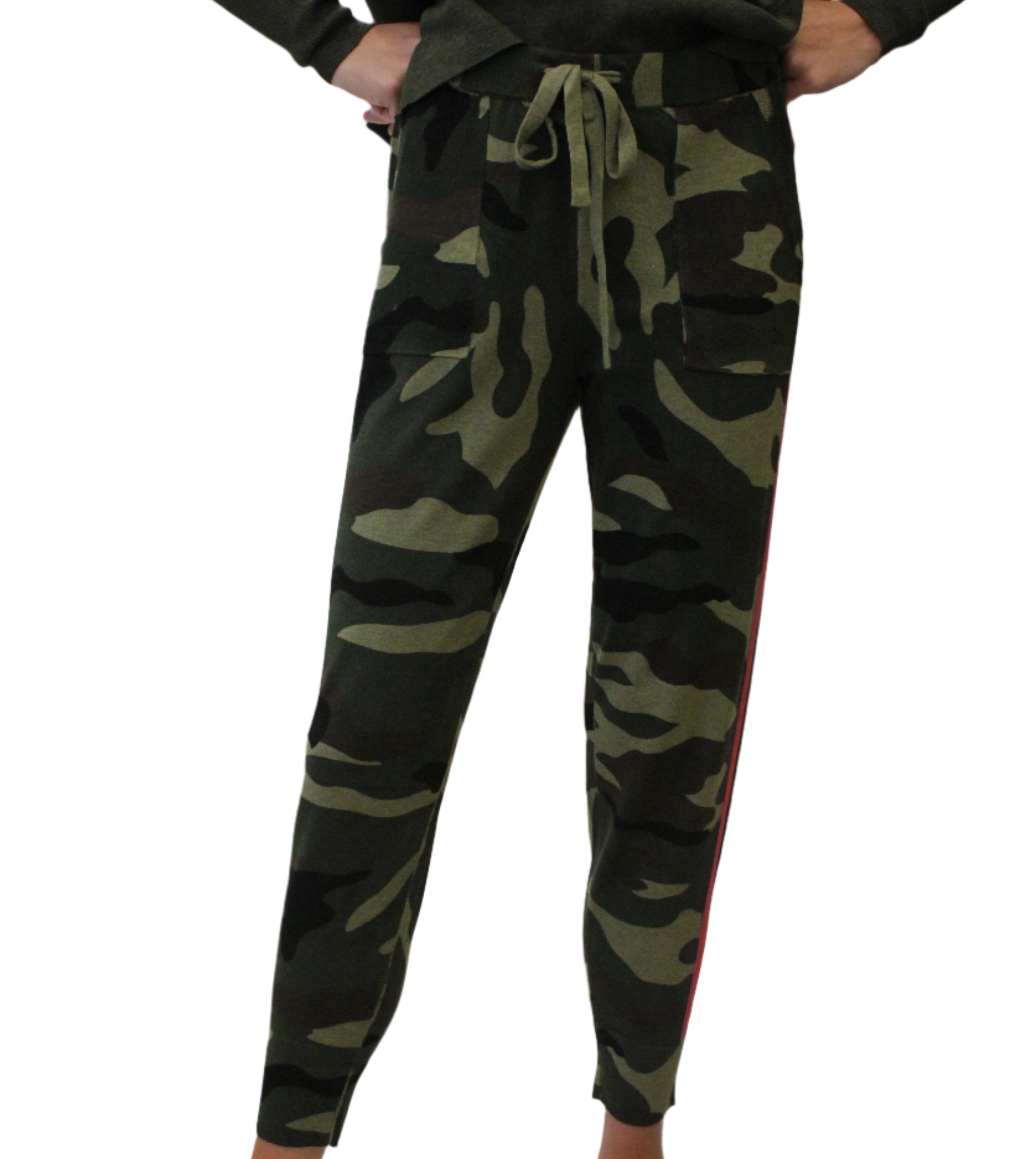 Sporty Stripe Camo Jogger