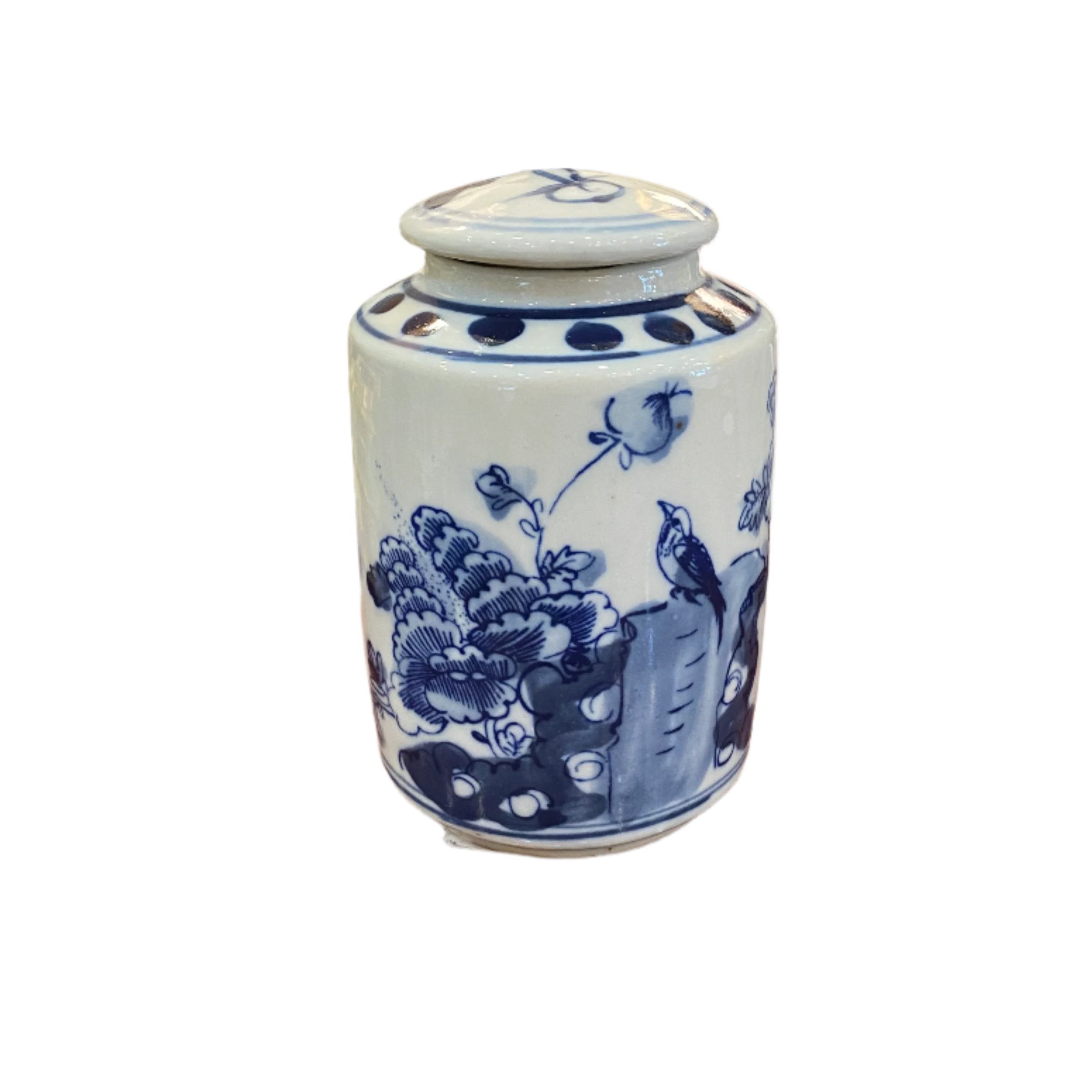 Blue and White Tea Caddy