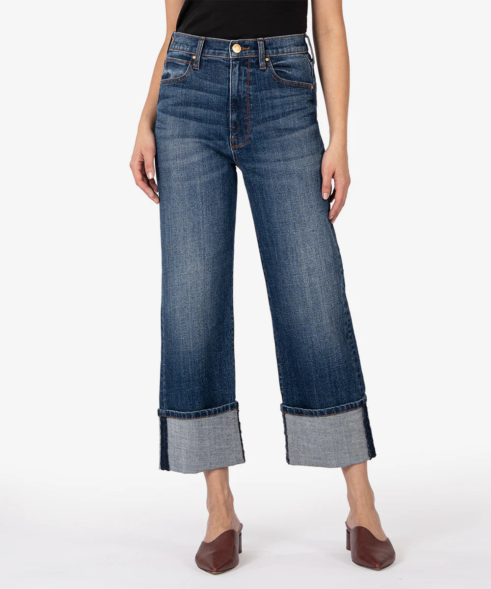 Kut Sienna High Rise Roll Leg Jean - Unspeakable