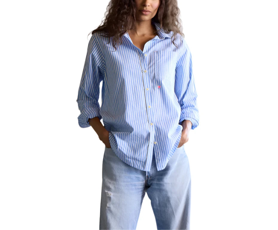 Kerri Rosenthal Mia Shirt Stripe Blue/White