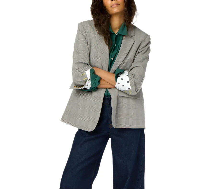 Kerri Rosenthal Workday Plaid Blazer