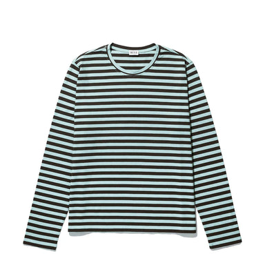 KULE The Modern Long  Stripe Top- Seafoam/Army