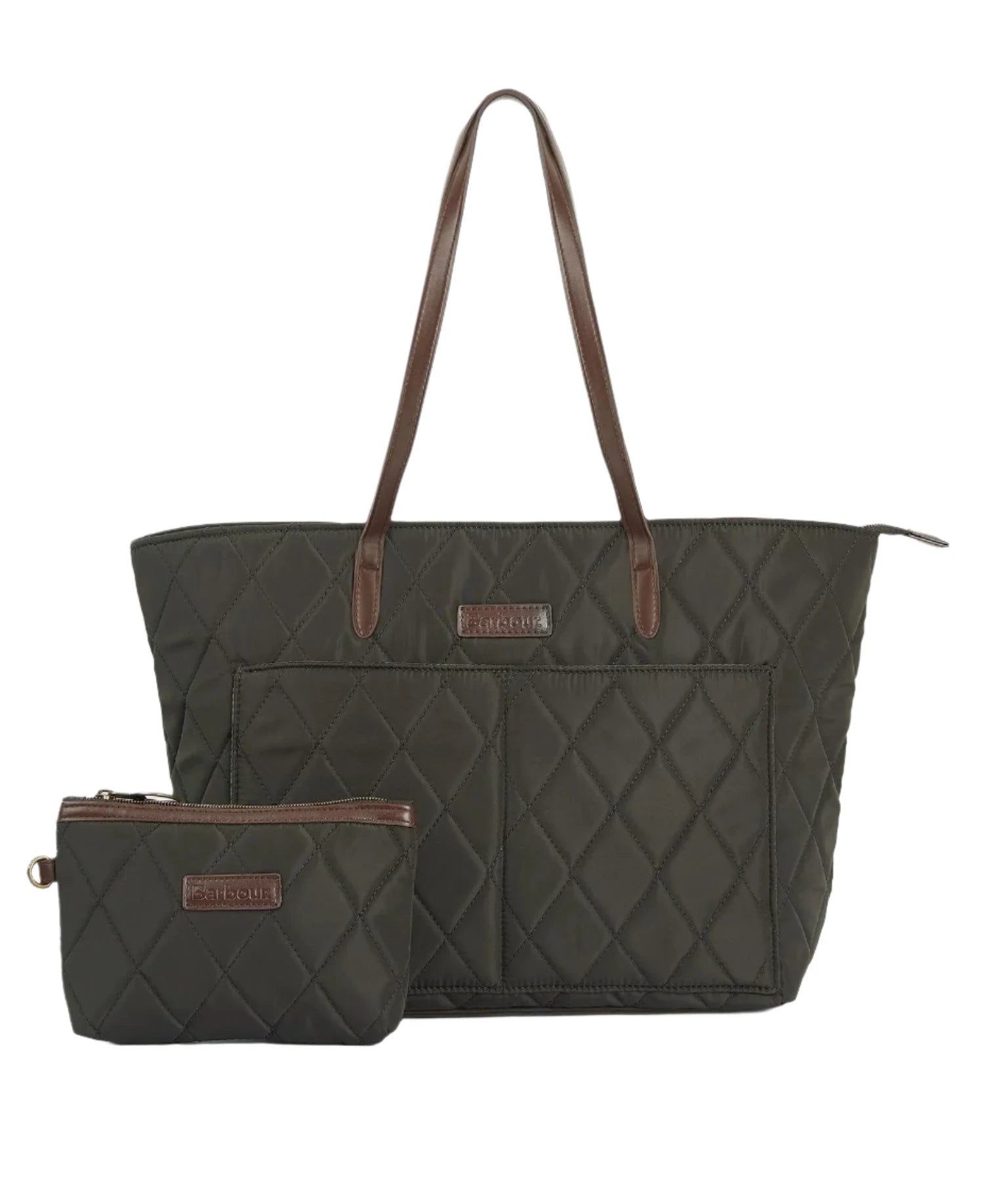 Barbour Quilted Tote Bag - Olive