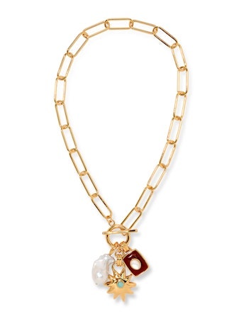 Lizzie Fortunato Helios Charm Necklace