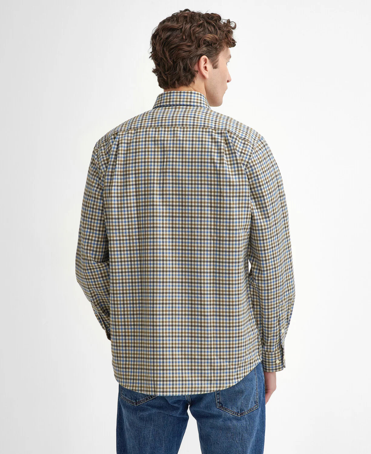 Barbour Men's Regular Weave Checked Shirt - Blue