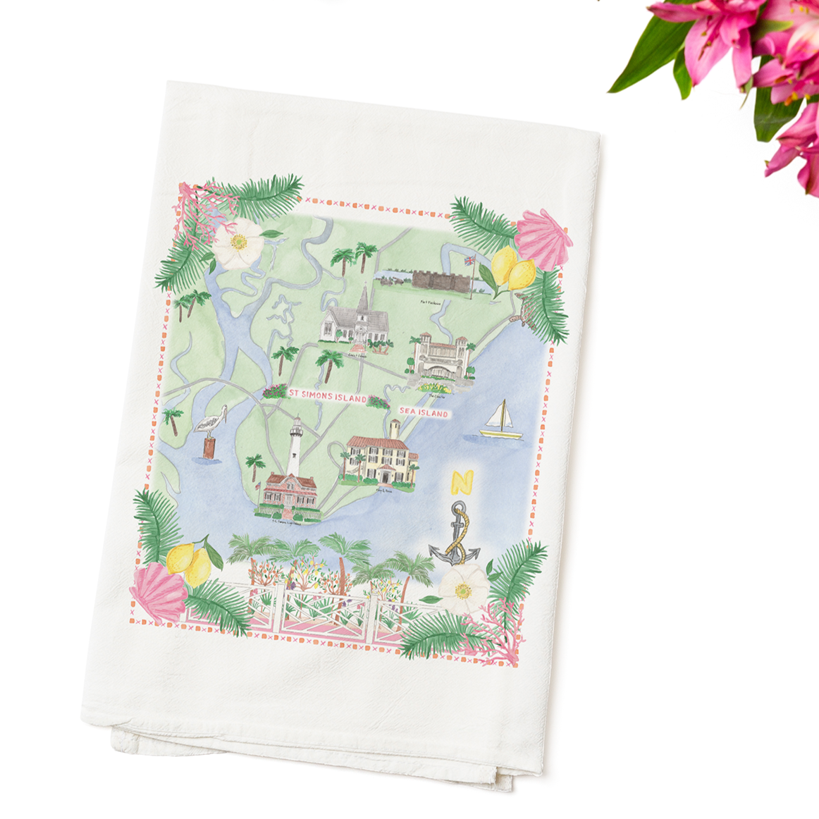 Maizie Clarke St. Simons Tea Towels