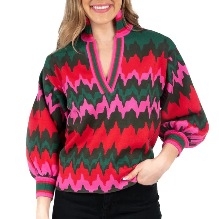 Emily McCarthy Lolli Sweater - Ruby Ripple