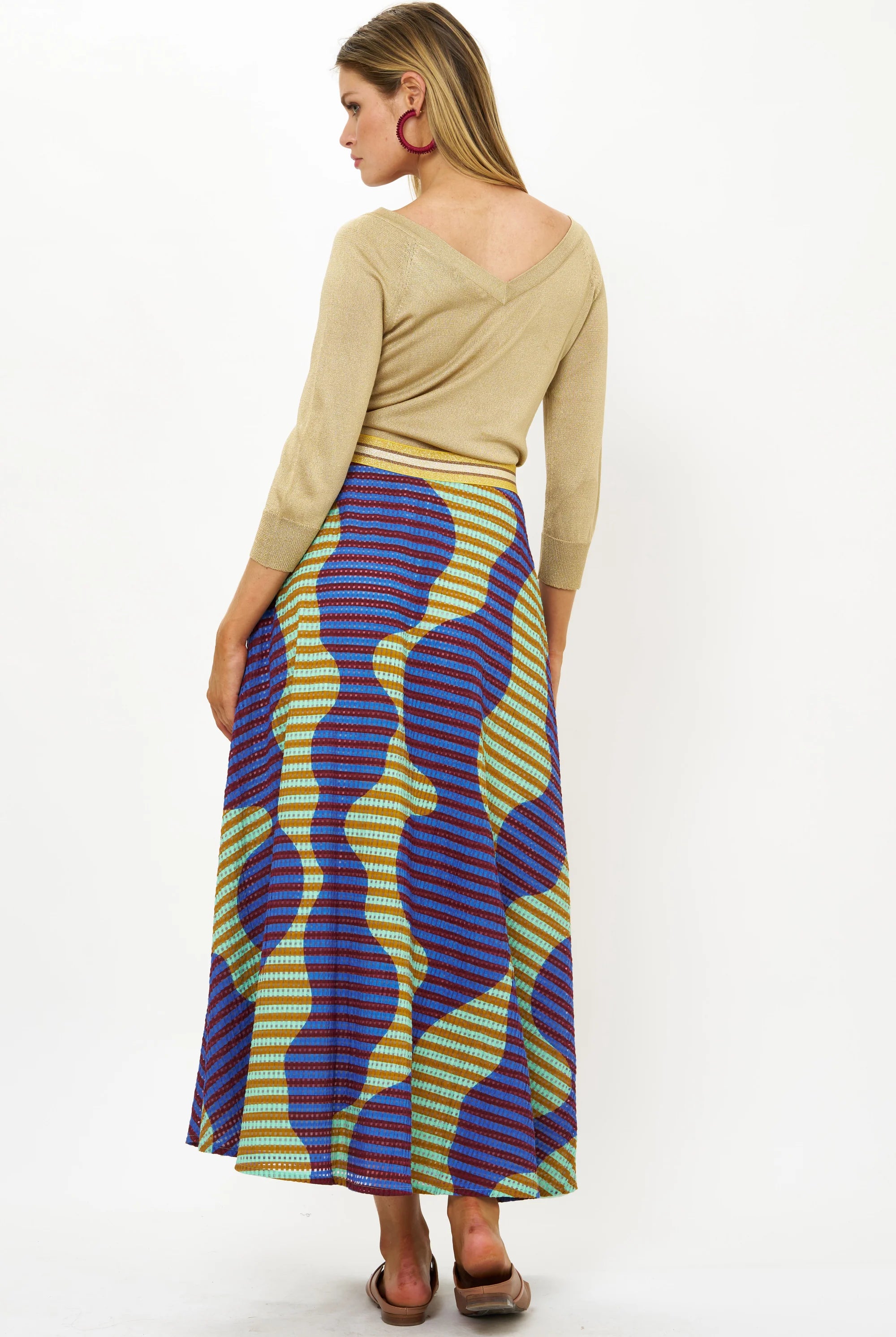 Oliphant Swing Skirt - Haring Blue