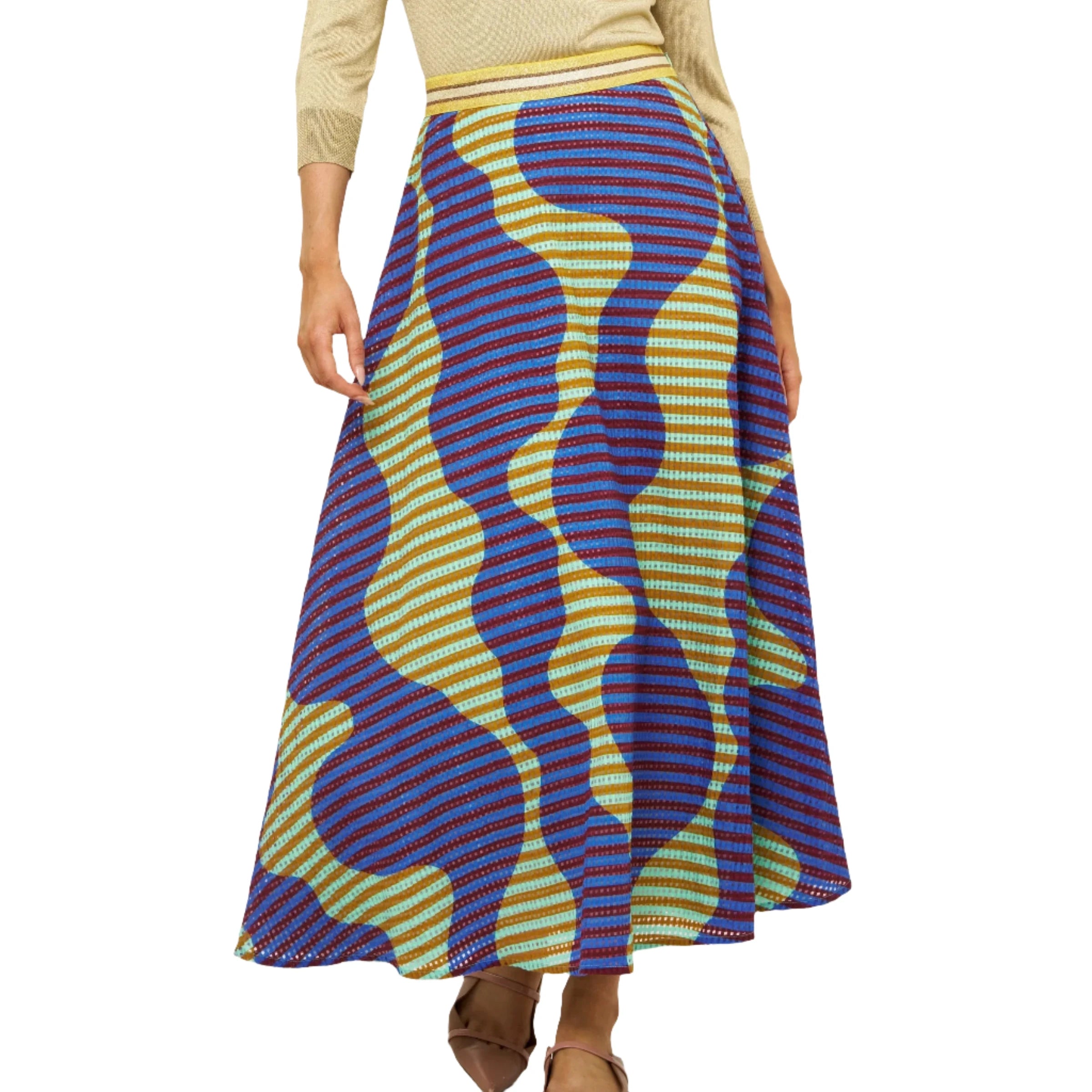 Oliphant Swing Skirt - Haring Blue