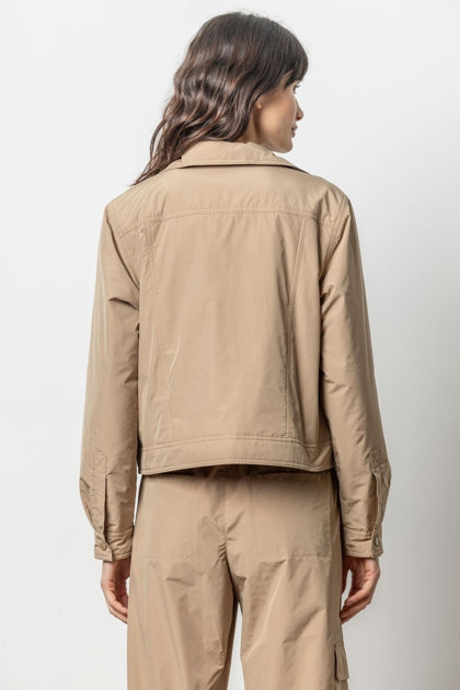 Lilla P Nylon Utility Jacket - Hickory