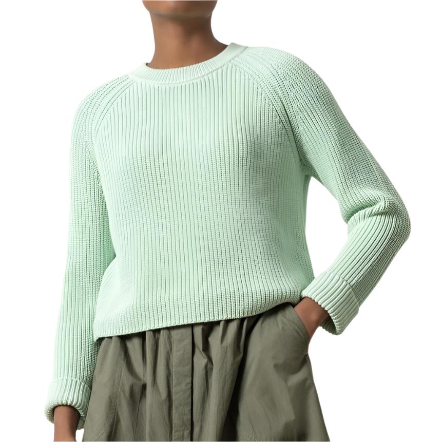 Lilla P Zip Back Raglan Sweater - Pistachio