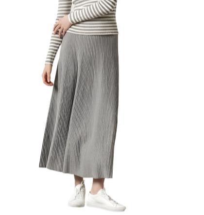 Lilla P Flared Sweater Skirt - Heather Grey