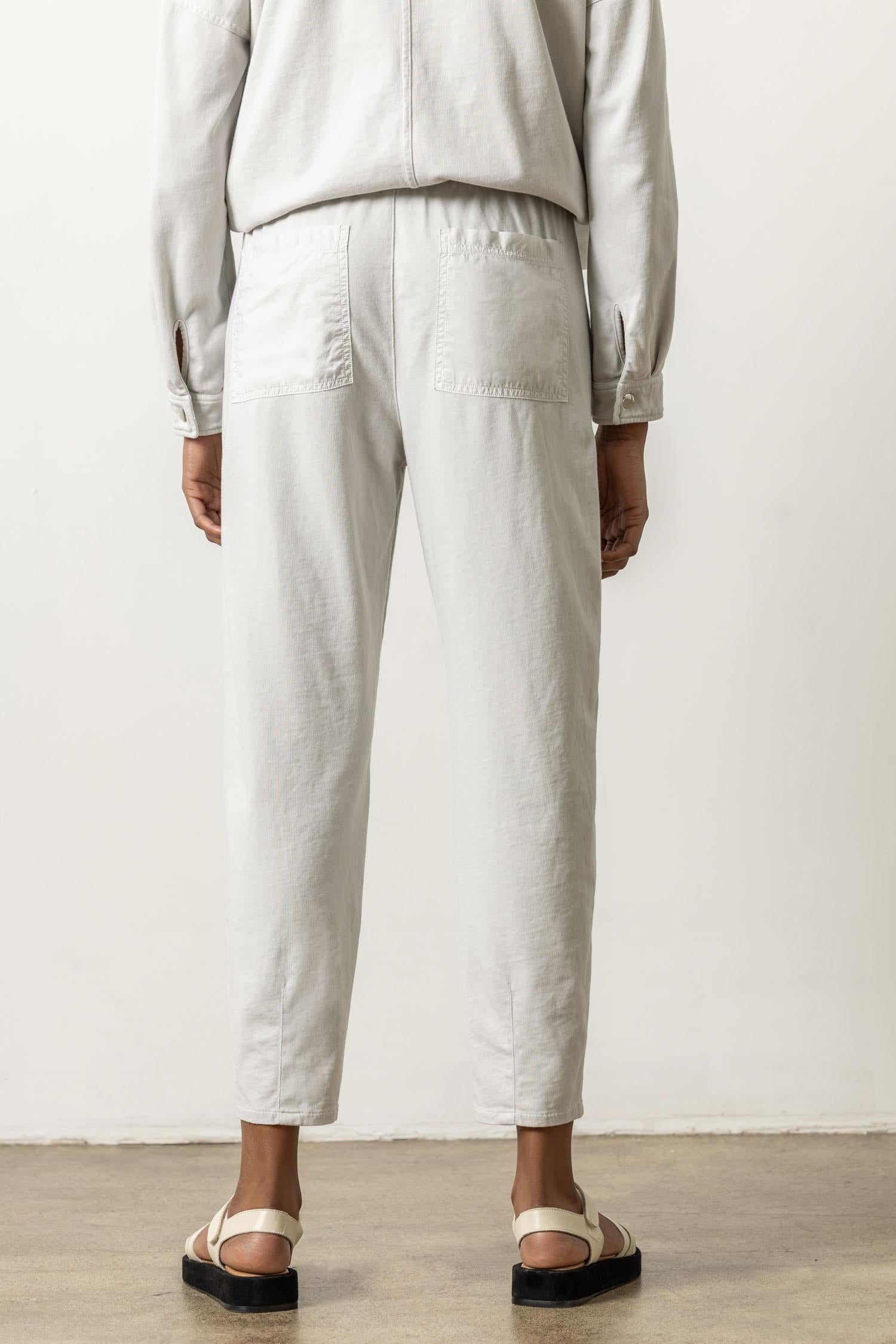 Lilla P Tie Waist Utility Pant - Fossil